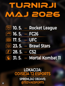 Gaming turnirji v maju